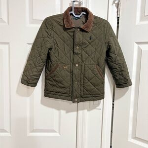 Polo Ralph Lauren Kids size 6 Quilted barn Jacket - Olive Green
